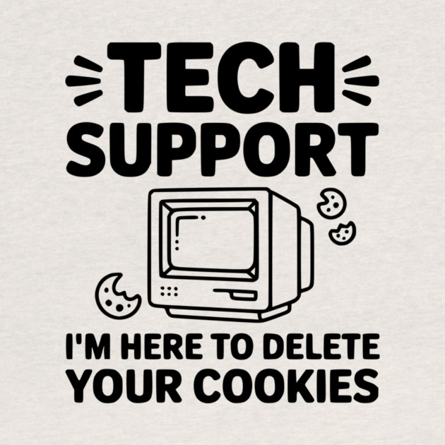 Tech Support I’m Here to Delete Your Cookies by Frank Ring