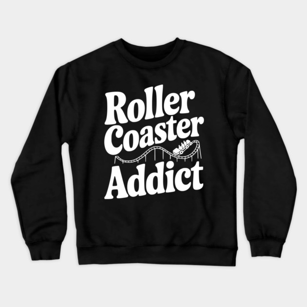 Roller Coaster Addict Crewneck Sweatshirt by Frank Ring
