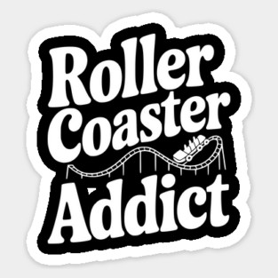 Roller Coaster Addict Sticker