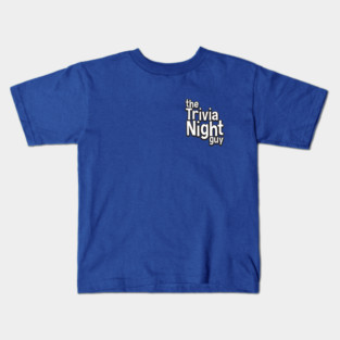 Trivia Night Guy Chest Logo Kids T-Shirt