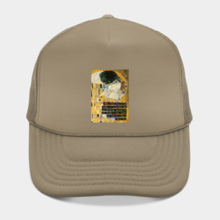 Émile Zola quote: When lovers kiss on the cheeks, it is because they are searching, feeling for one another’s lips. Lovers are made by a kiss. Hat