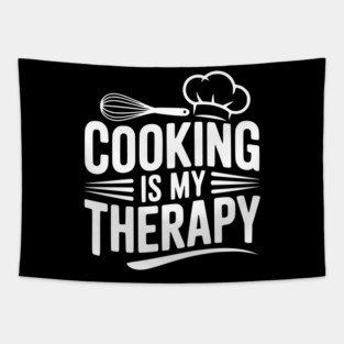 Cooking is My Therapy Tapestry