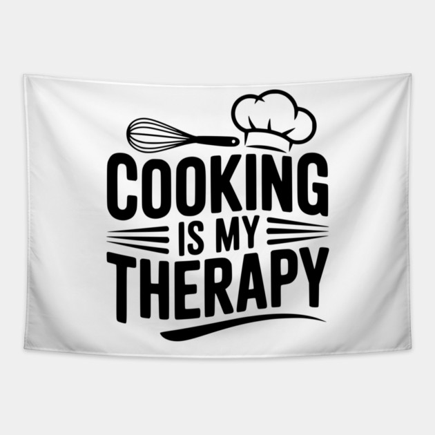 Cooking is My Therapy Tapestry by Frank Ring