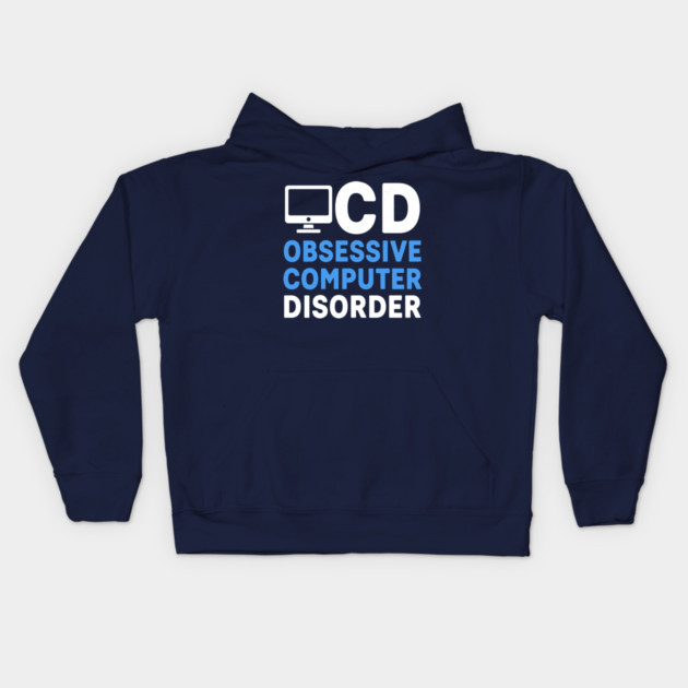 Obessive Computer Disorder Kids Hoodie by enrynz