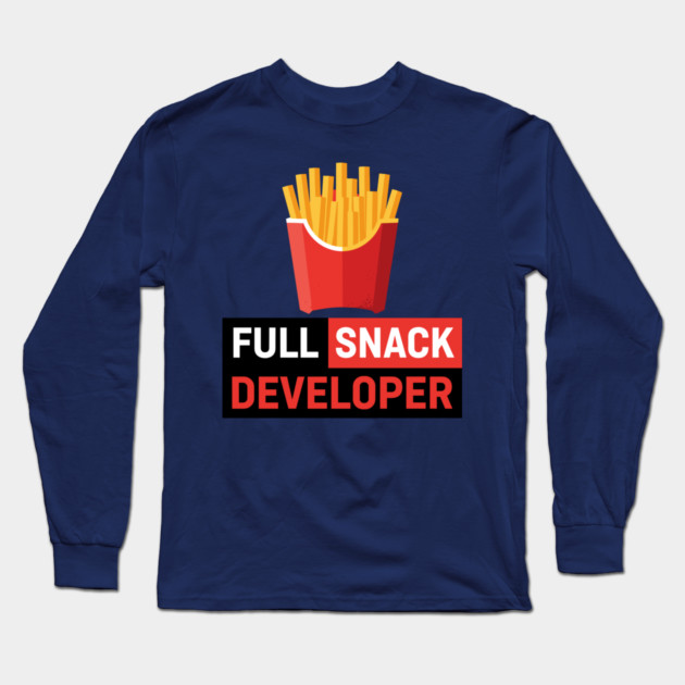 Fries - Full Snack Developer Long Sleeve T-Shirt by enrynz
