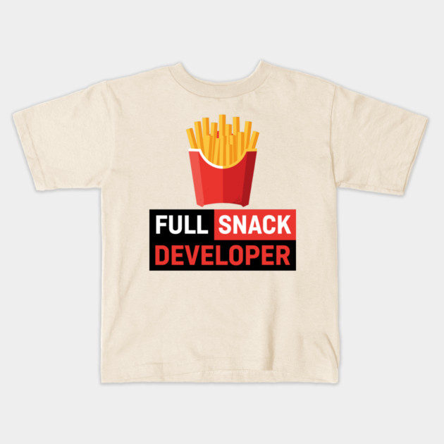 Fries - Full Snack Developer Kids T-Shirt by enrynz