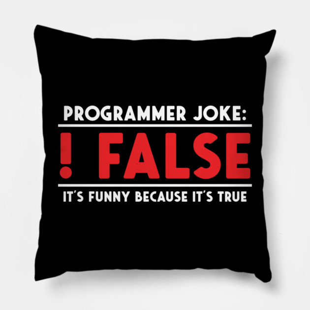 Programmer Joke Pillow by enrynz