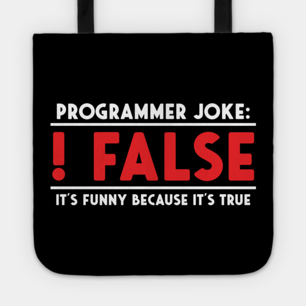 Programmer Joke Tote by enrynz