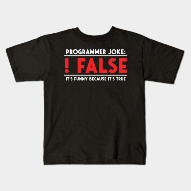 Programmer Joke Kids T-Shirt by enrynz