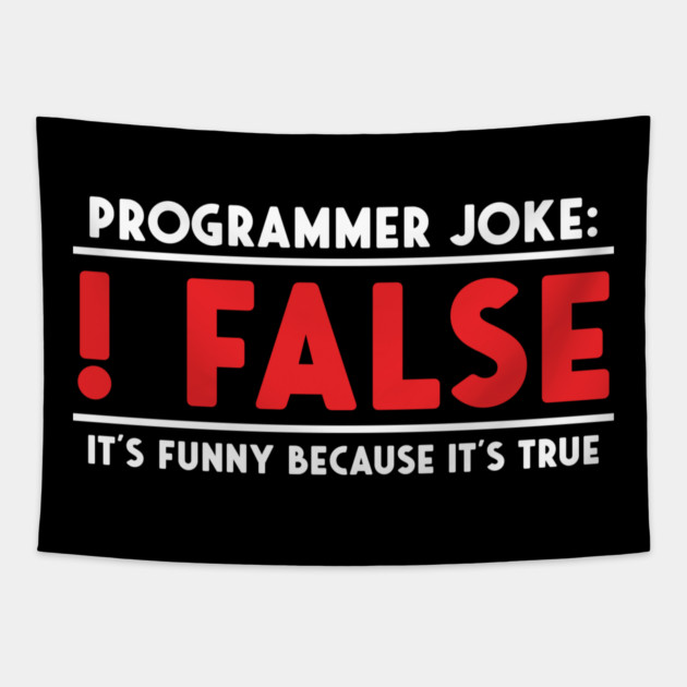 Programmer Joke Tapestry by enrynz