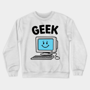 Smiling Geek Crewneck Sweatshirt