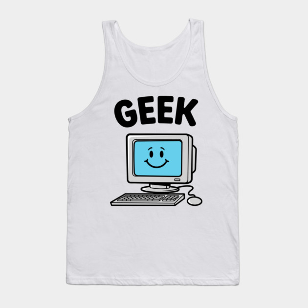 Smiling Geek Tank Top by enrynz