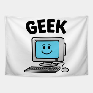 Smiling Geek Tapestry