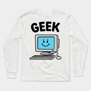 Smiling Geek Long Sleeve T-Shirt