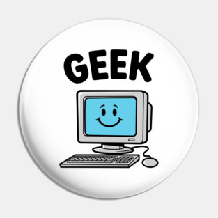 Smiling Geek Pin