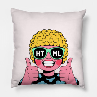 HTML Girl Pillow