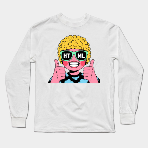 HTML Girl Long Sleeve T-Shirt by enrynz