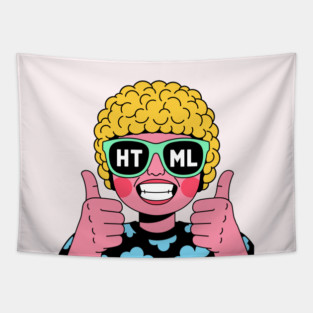 HTML Girl Tapestry