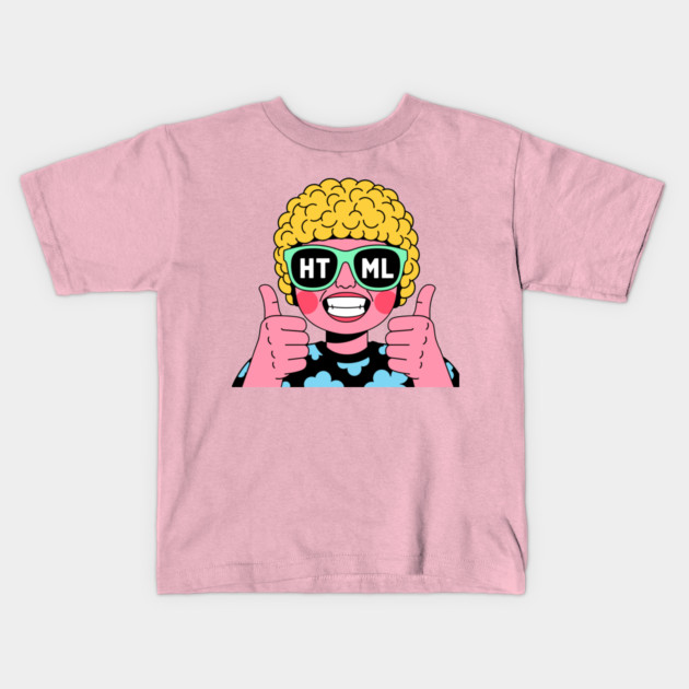 HTML Girl Kids T-Shirt by enrynz