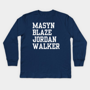 Mason Blaze Jordan Walker Kids Long Sleeve T-Shirt