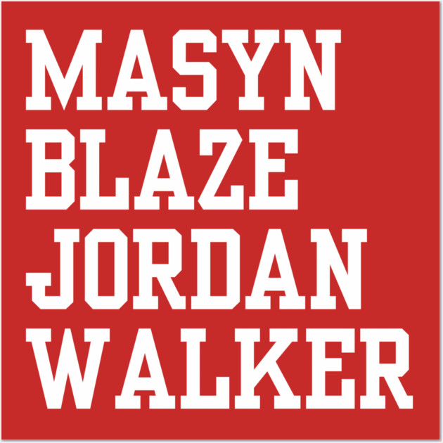 Mason Blaze Jordan Walker Wall Art by Litehouse Tees
