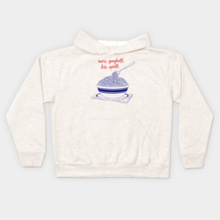 More Spaghetti, Less Upsetti Kids Hoodie