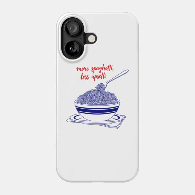 More Spaghetti, Less Upsetti Phone Case by enrynz