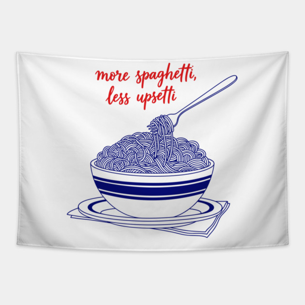 More Spaghetti, Less Upsetti Tapestry by enrynz