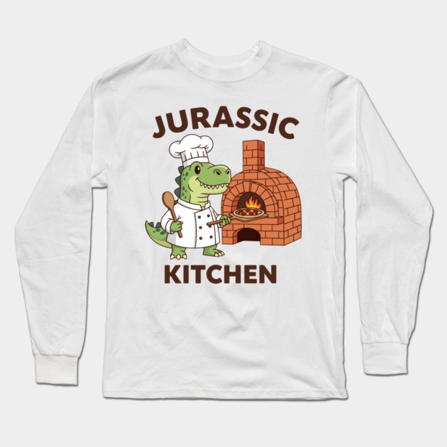Jurassic Kitchen Long Sleeve T-Shirt by enrynz