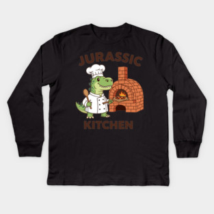 Jurassic Kitchen Kids Long Sleeve T-Shirt