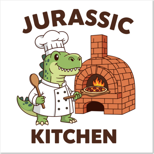 Jurassic Kitchen Wall Art by Digironin