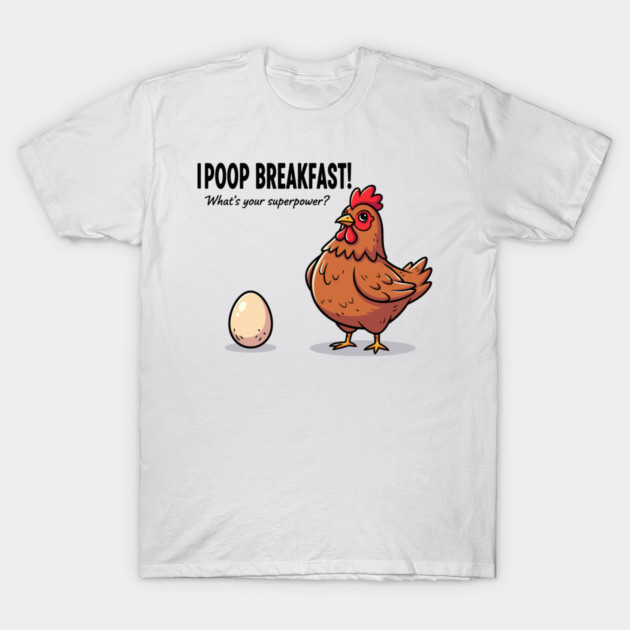 Poop Breakfast T-Shirt by enrynz