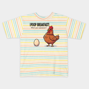 Poop Breakfast Kids T-Shirt