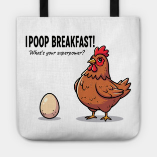 Poop Breakfast Tote