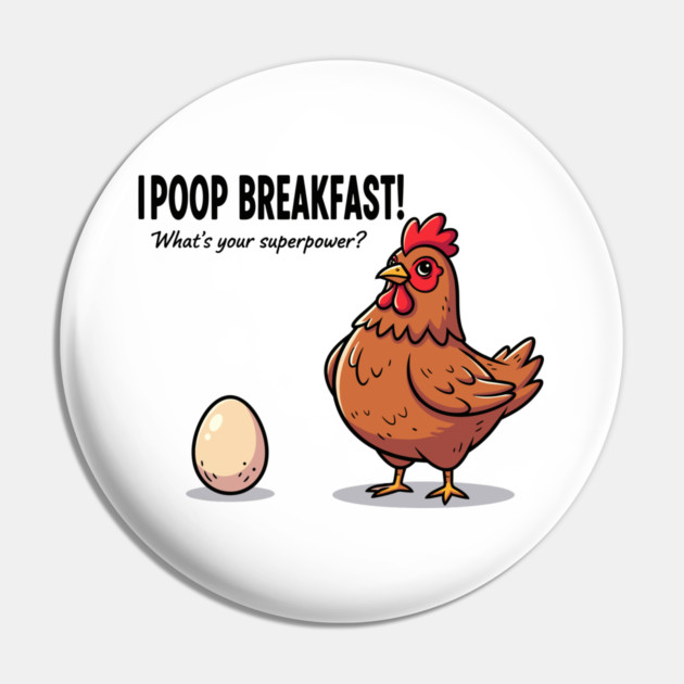 Poop Breakfast Pin by enrynz