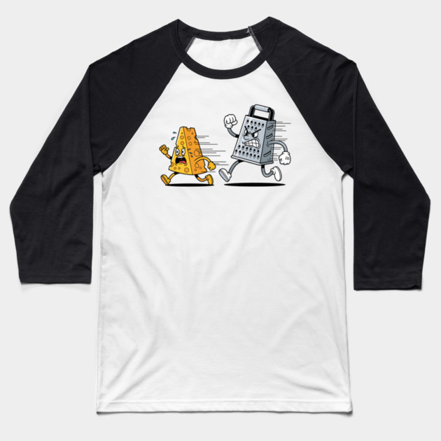Cheesy Chase Baseball T-Shirt by Digironin
