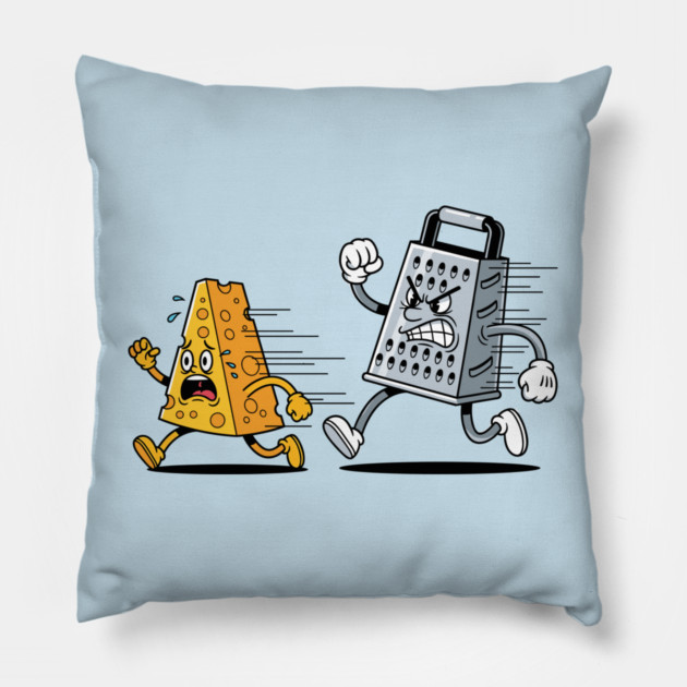 Cheesy Chase Pillow by enrynz