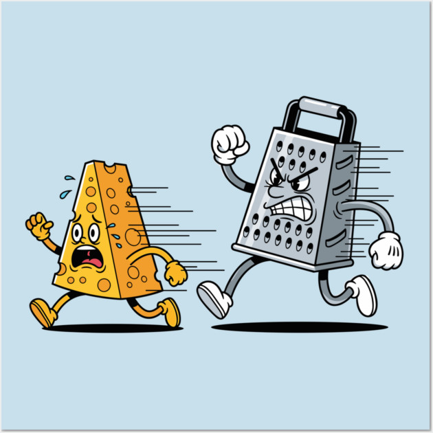 Cheesy Chase Wall Art by Digironin