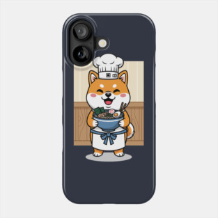 Delightful Shiba Chef Ramen Phone Case