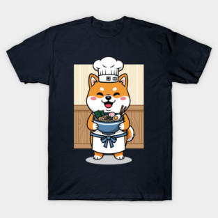 Delightful Shiba Chef Ramen T-Shirt