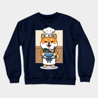 Delightful Shiba Chef Ramen Crewneck Sweatshirt