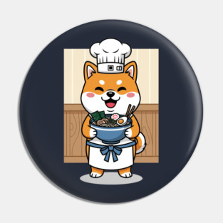 Delightful Shiba Chef Ramen Pin