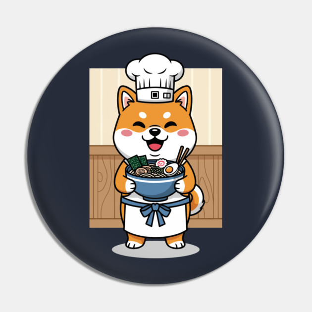 Delightful Shiba Chef Ramen Pin by enrynz