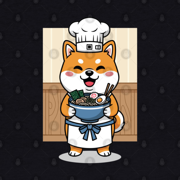 Delightful Shiba Chef Ramen by Digironin