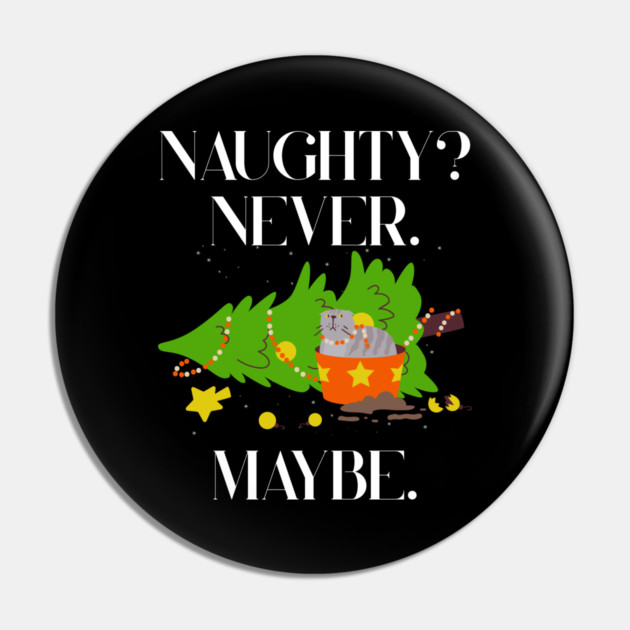 Mischief Cat Topples Christmas Tree — Naughty? Never. Maybe. Pin by Creatifly Graphic Tees