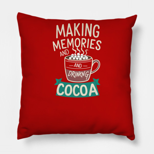 Making Memories & Drinking Cocoa Pillow by stitchloom