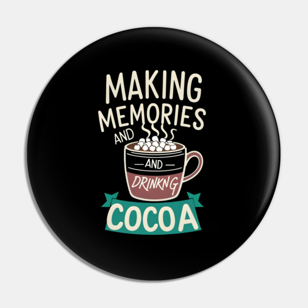 Making Memories & Drinking Cocoa Pin by stitchloom