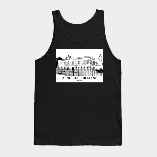 Asnières-sur-Seine - France Tank Top by Lakeric
