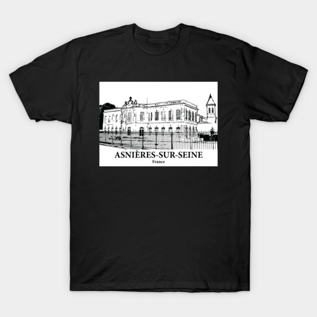 Asnières-sur-Seine - France T-Shirt by Lakeric