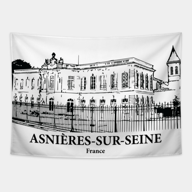 Asnières-sur-Seine - France Tapestry by Lakeric